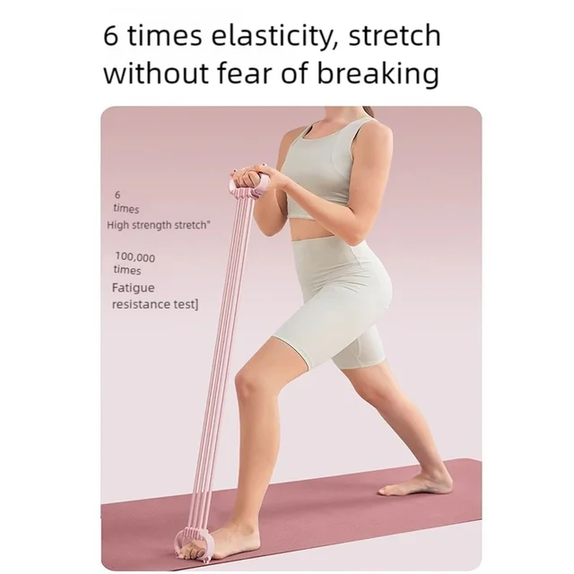 Stretch Strap Yoga 6 Ropes Adjusted Tensioner Yoga Tool Open Back Practice Shoulder Yoga Stretching Belt Elastic Stretch Band 6