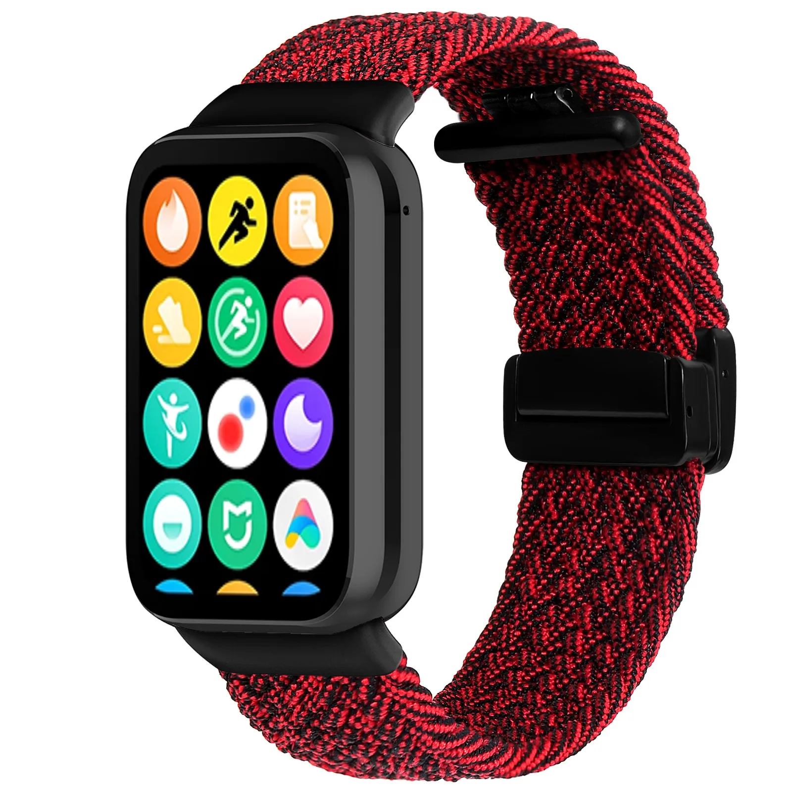 Woven Magnetic Buckle Fashion Watchband Bracelet Strap
