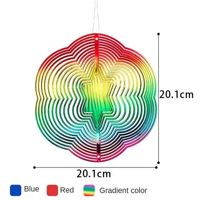 Hatszögletű Alak-Madár Anti-Állati Szélvezérelt Új Színű Kerti Madárvezérelt Szerszámok Madárriasztó 3D Sztereo - Image 6