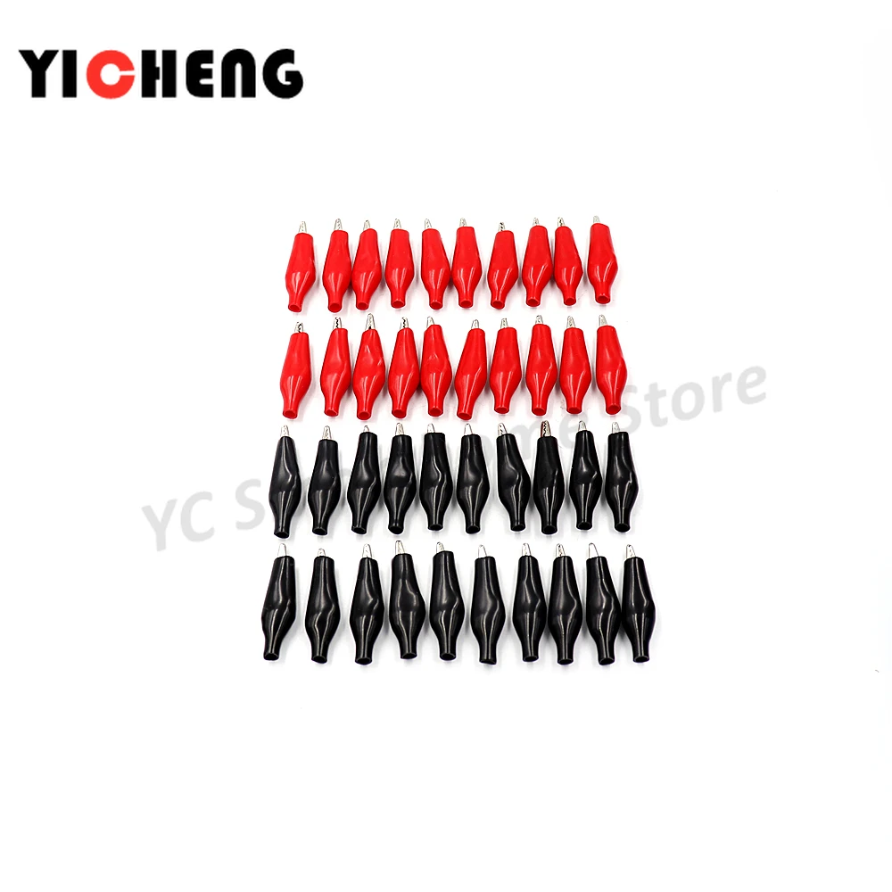 100pcs DIY  crocodile clip  test power clips length, 28mm 35mm  long