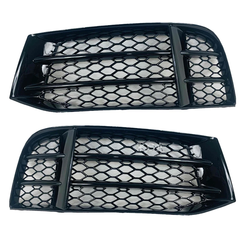 Car Exterior Accessories Car Grill Mesh Auto Left or Right Side Front Bumper Honeycomb Mesh Fog Light Grille Grill Cover For Audi RS5 B8.5 2013-2015