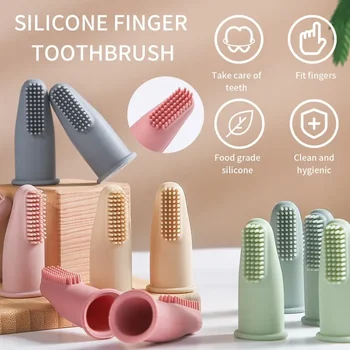 Soft Silicone Finger Pet Toothbrush 2