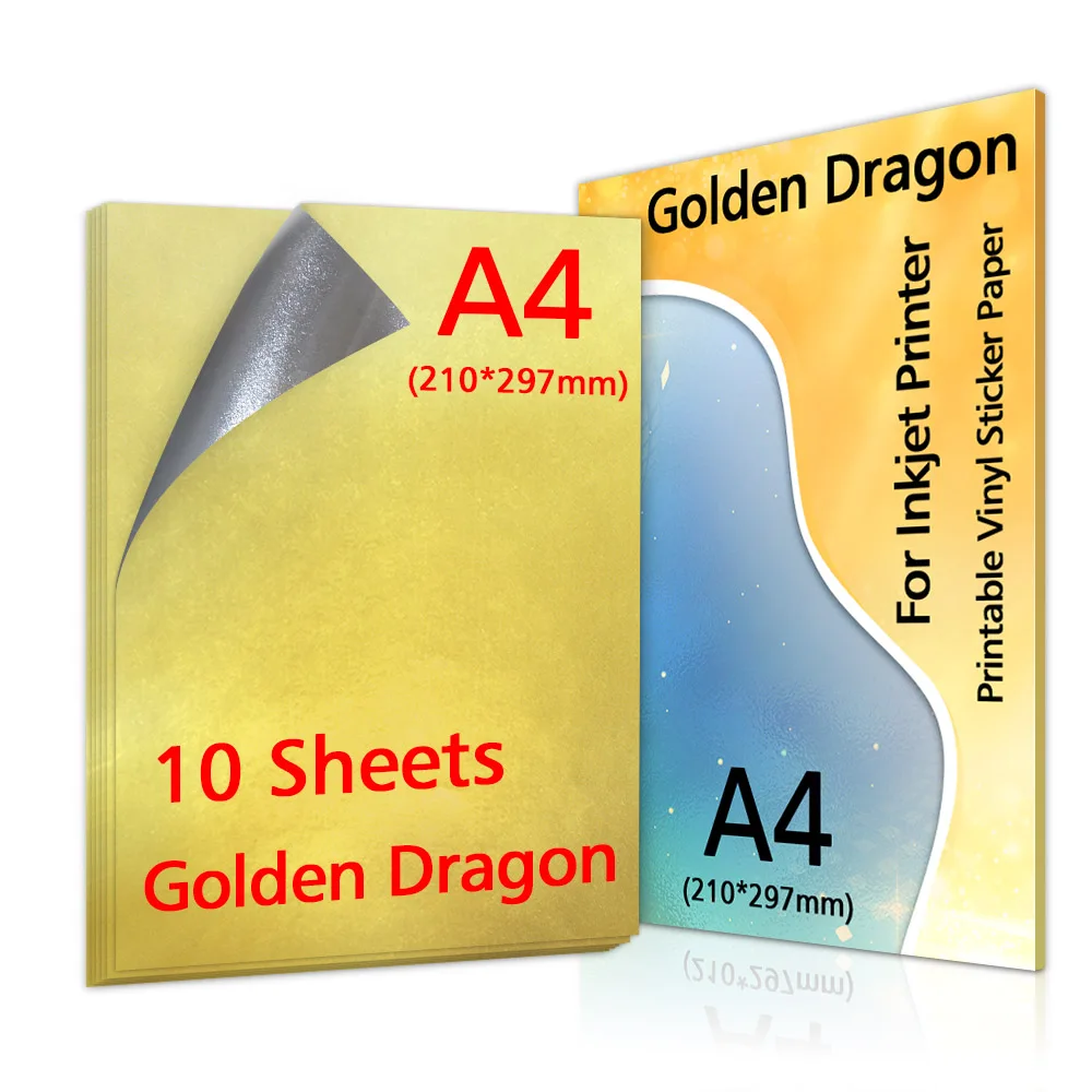 50 Fogli Carta Adesiva Trasparente A4 Per Stampante - Vinile Stampabile Per Etichette E Sticker - Foto 2