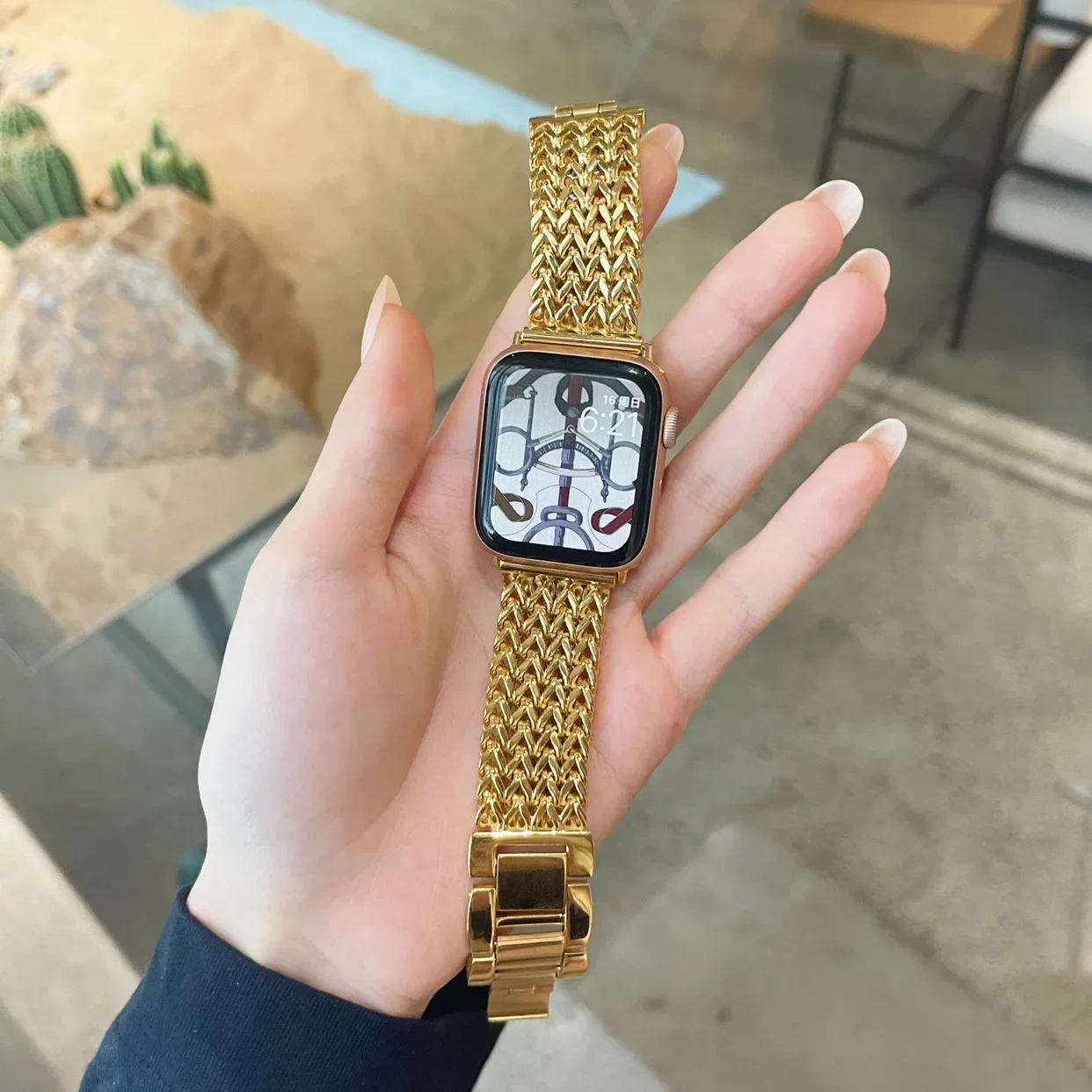 Elegant Braided Stainless Steel Watch Bracelet - Luxury Metal Band