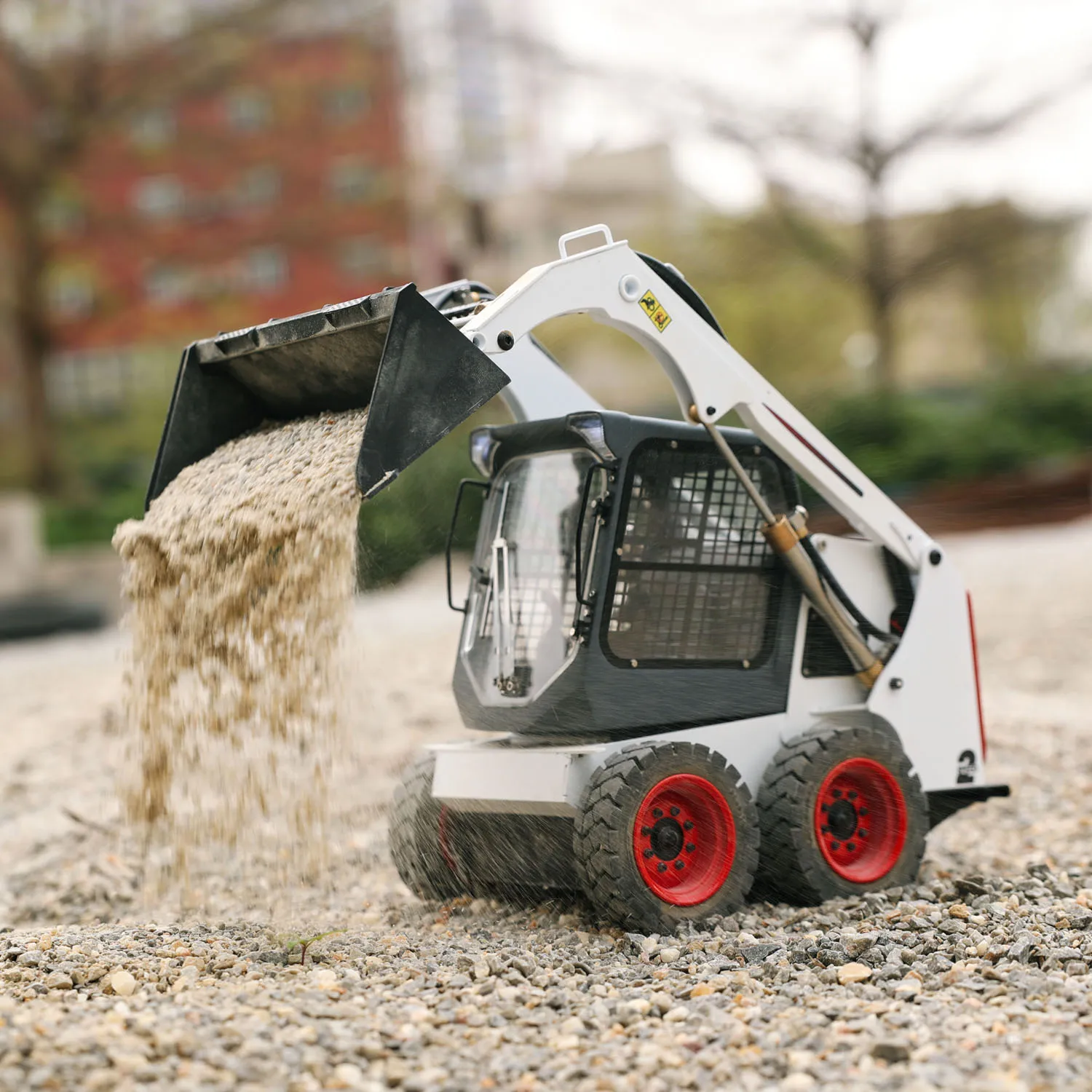 1/14 RC Hydraulic Skid-Steer Loader SM450 I6S Painted Assembled Remote Control Wheeled Car Sound Light Group Servo Toy Model 5