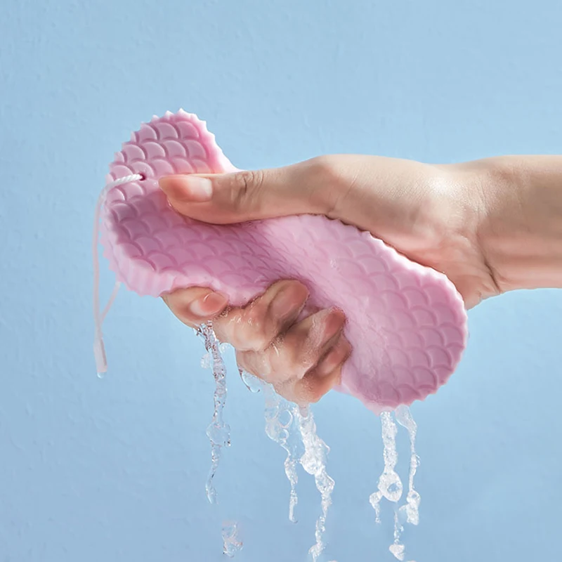 Customizable Soft Exfoliating Body Sponge Bath Sponge Shower Brush Skin Cleanser Pad Dead Skin Remover Bath Supplies 3