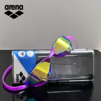 ARENA Swimming Goggles High-Definition Electroplated Waterproof & Anti-Fog Professional Unisex Oversized Frame Swim Cap