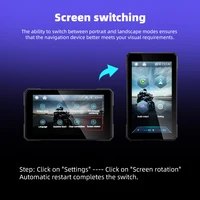 EKIY Wireless CarPlay Moto Android Auto 5.0 inch Portable Digital Dashboard Motorcycle Navigation GPS Removable Display Screen - Image 5