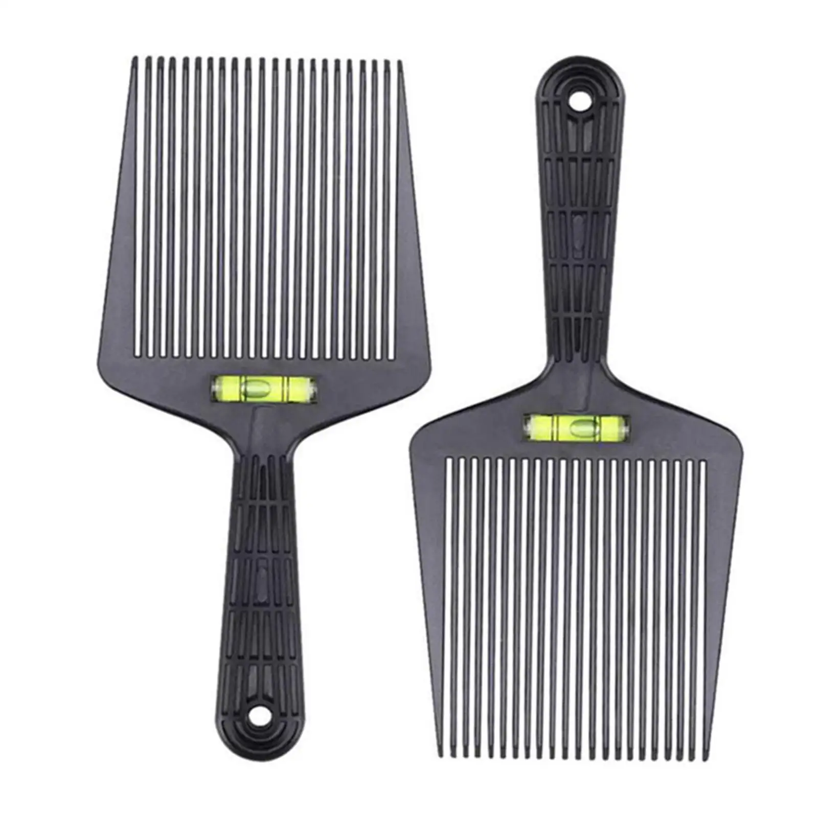 

2x Flat Top Guide Comb with Spirit Level Hair Stylist Comb Hairdressing Comb for Styling Salon Home All Hair Types Men Girl