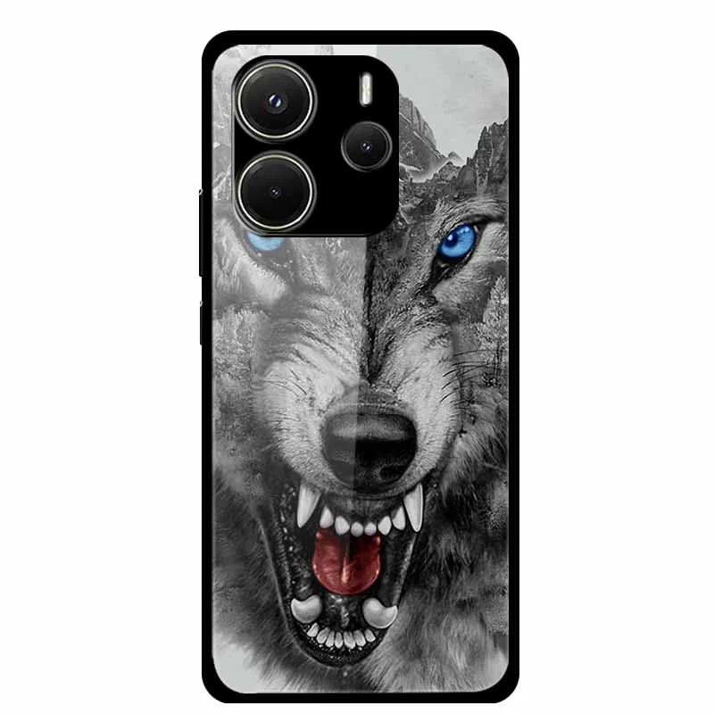 Space-Themed Soft Bumper Tempered Glass Case with Premium Protection