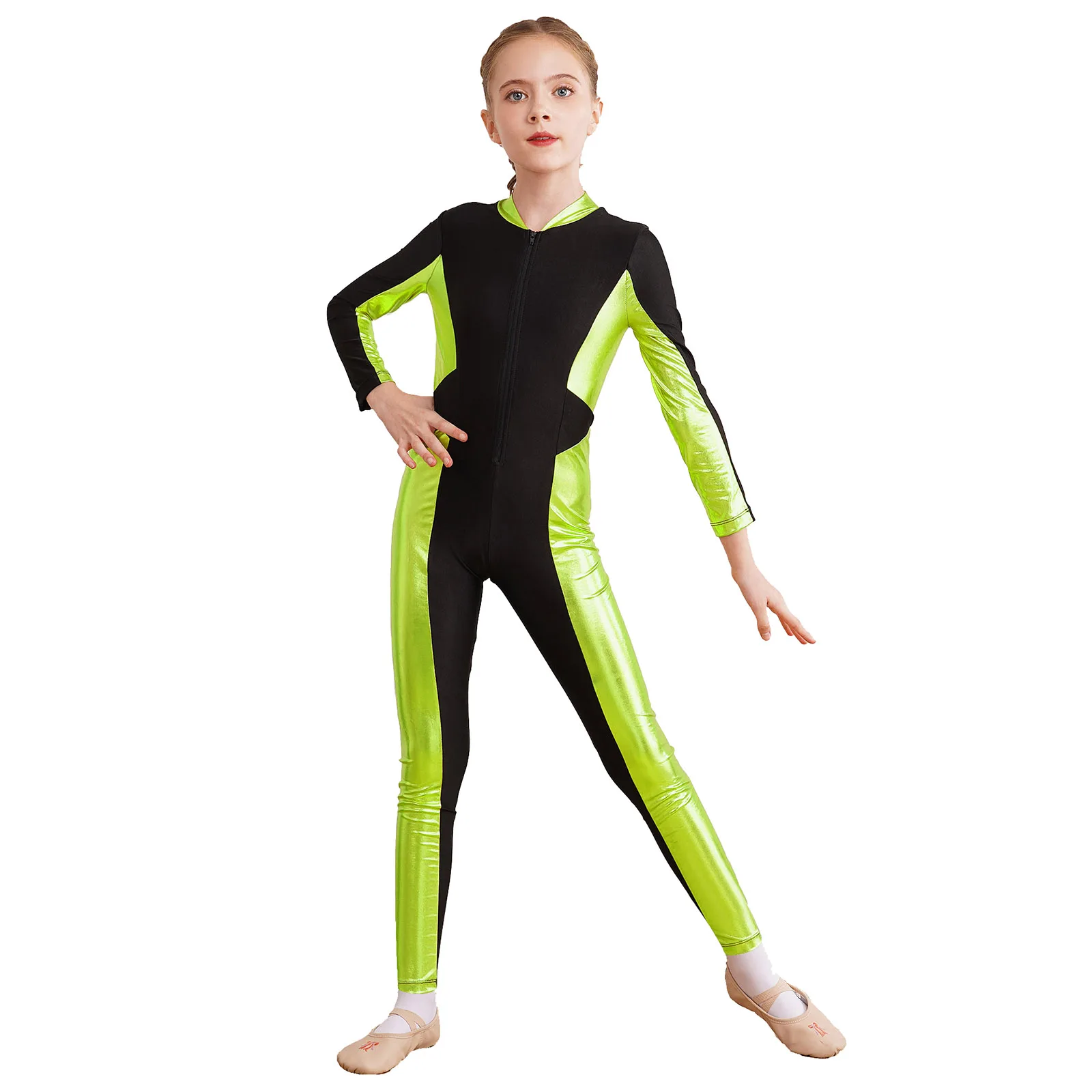 アイドルグッズ JUMParty iiniim Kids Girls Disco Costume One Shoulder Bell-bottom