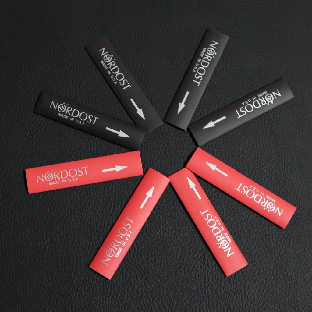 16Pcs NORDOST label for 5-10mm wire diameter insulation heat shrink tube HiFi audio cable speaker wire hi-end shrink tube