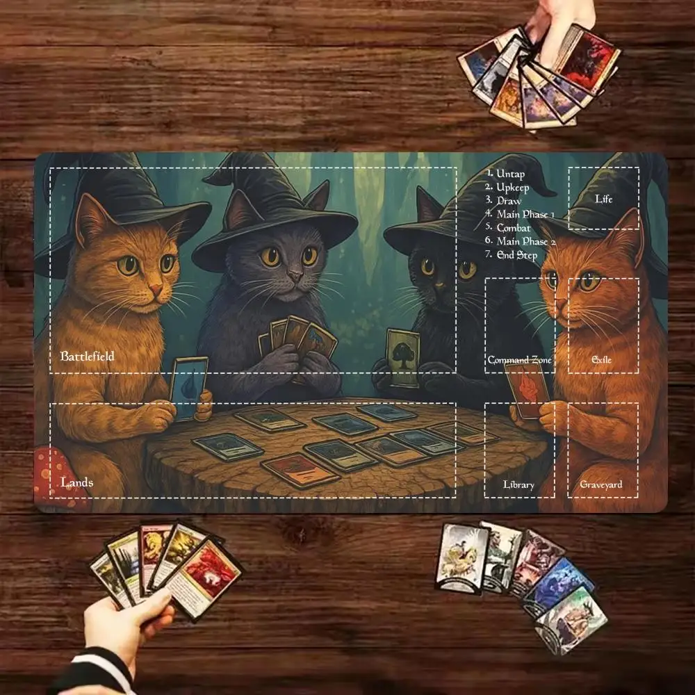 Cat magician Mouse Pad The Magic Gathering Playmat 24