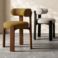 Chaises de salle à manger nordiques confortables, design relaxant, chaise de salle à manger minimaliste, mobilier de salle d'attente et de salle à manger 3