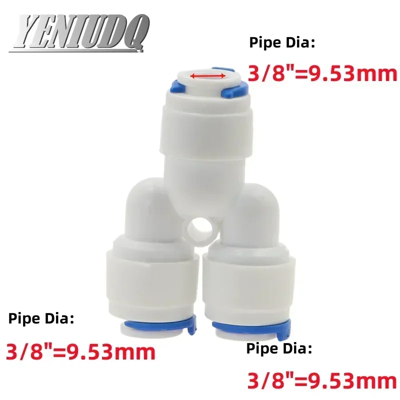 RO Water Hose Connection 1pcs RO Water Hose Connection Straight Elbow Tee Cross 1/4" 3/8" Coupling Plastic Quick Pipe Fitting Reverse Osmosis Connector