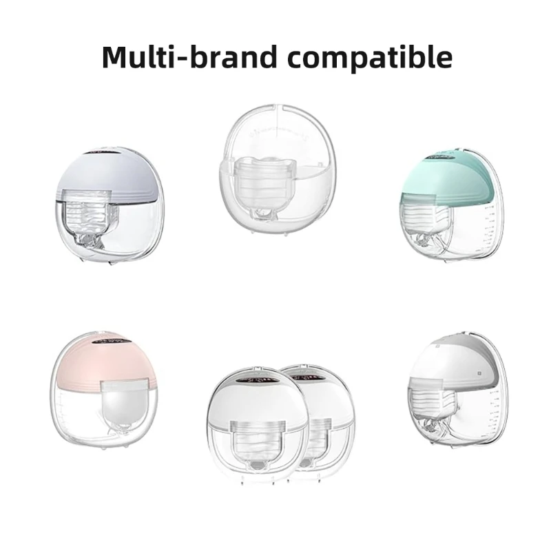 5in1 Flange & Silicone Diaphragm & Milk Collector Duckbill Valves Horn for S21 S18 Electric Breast Pumps Accessories Replacement 2