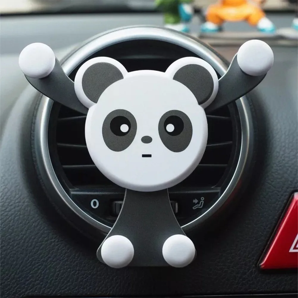 

New Universal Panda Gravity Car Phone Holder Air Vent Mount