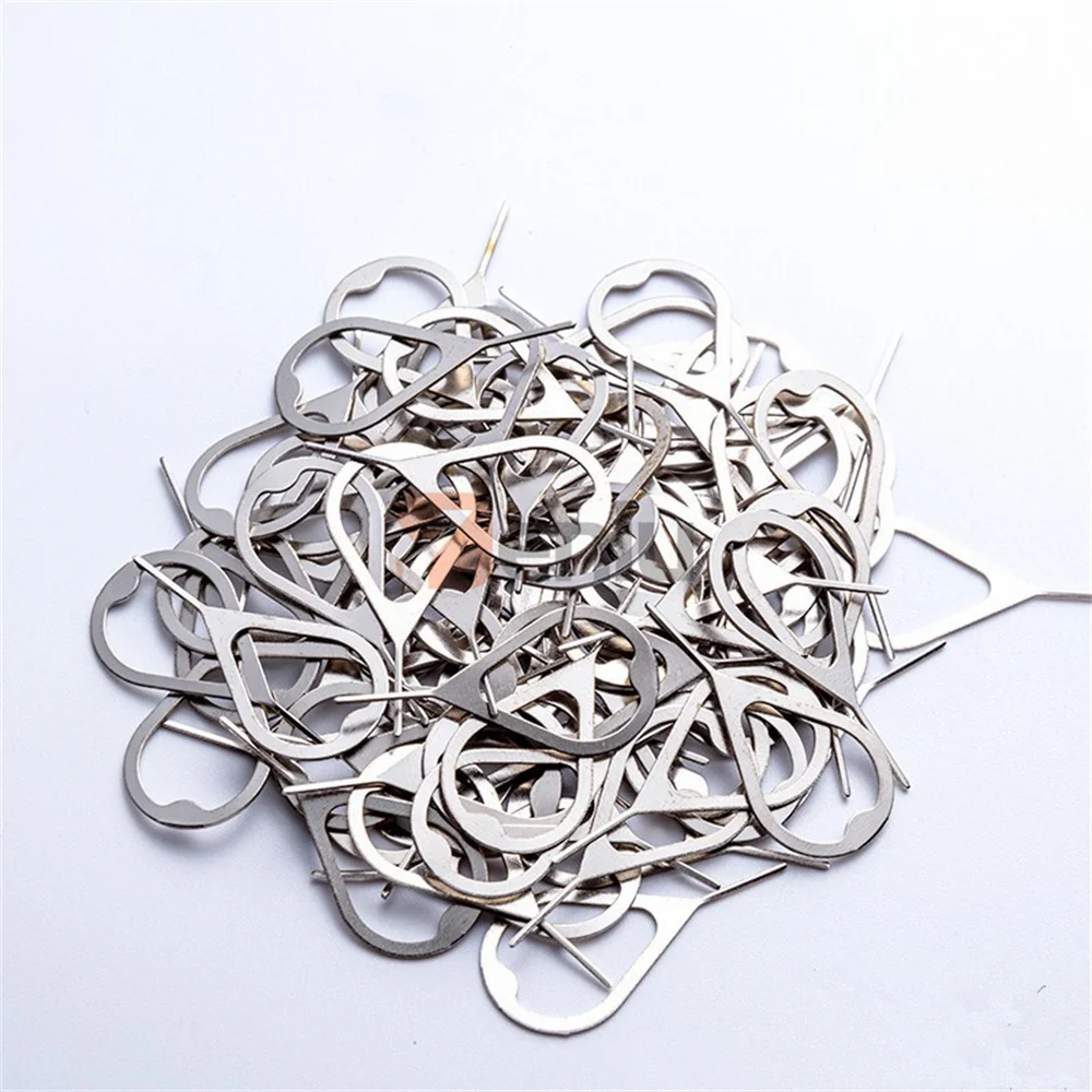 1000Pcs Eject Sim Card Tray Open Pin Needle Key Tool Sim Card Tray Pin Eject Tool Universal Cell Phone Sim Cards Accessories