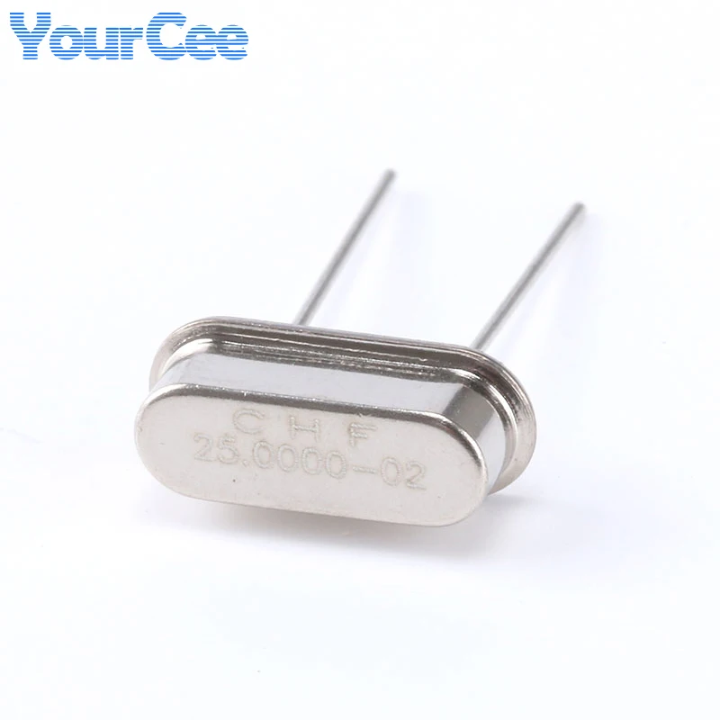 20pcs 25MHz Crystal Oscillator Quartz Resonator HC-49S 25 MHz 25.000M Hz 25.000MHZ crystal oscillator quartz resonator