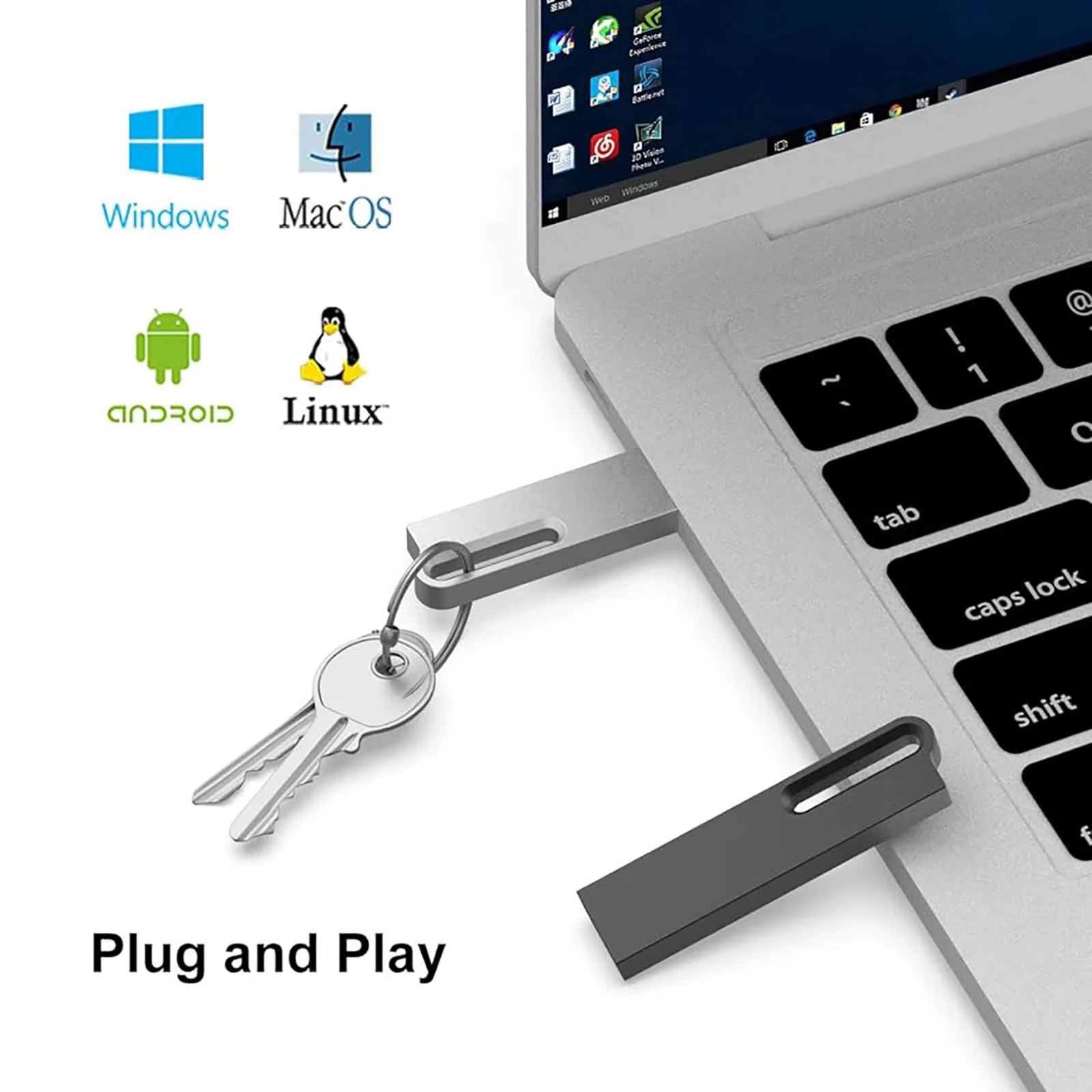 10Pcs Lot USB Drive USB 3.0 Ultra High Speed Memory Stick, Portable Thumb Drive for PC/Tablets/Mac/Laptop