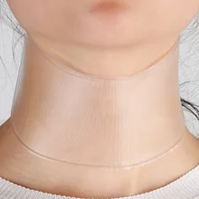 재사용 가능한 실리콘 케어 목 패드 목 테이프 주름 패드 목 주름 치료 예방 주름 제거제 미용 도구