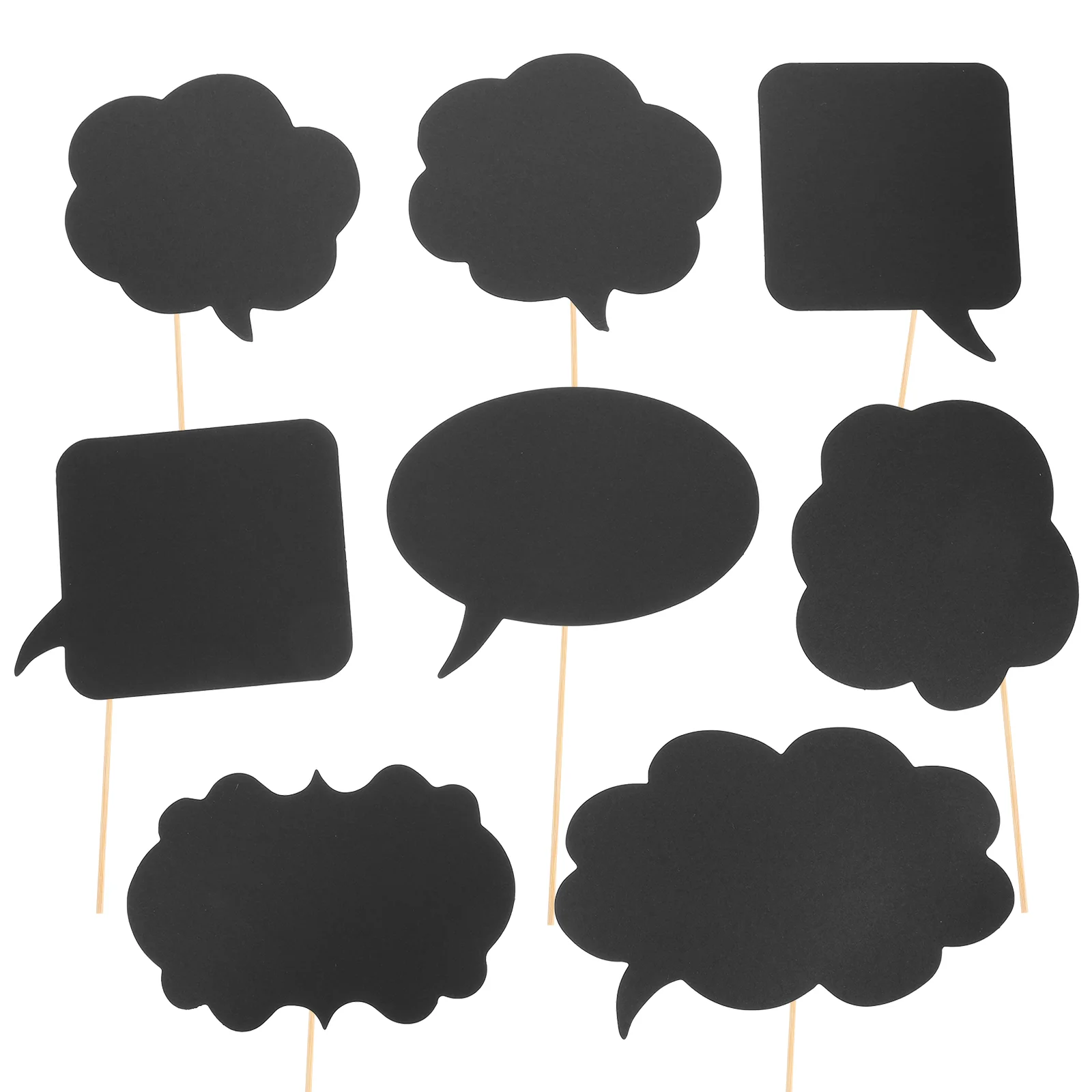 Black Paper Photo Booth Props for Wedding Party Favors