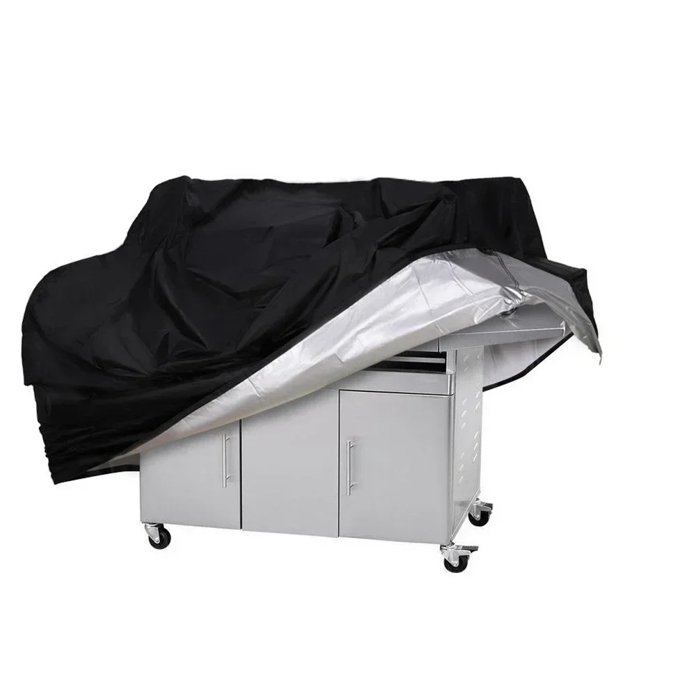 BBQ Cover Anti-Dust Waterproof Heavy Duty Grill Cover Rain Protective Round Rectangle Outdoor Barbecue Accessories grill cover
