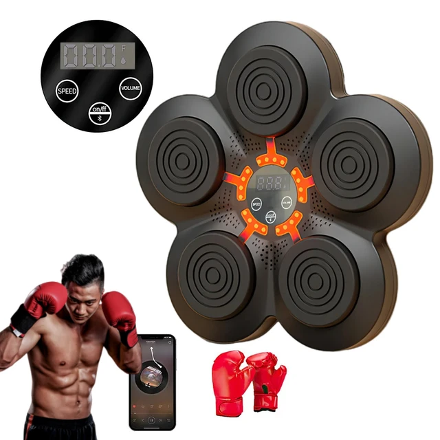 Smart Music Boxing Machine USB Charging Boxing Equipment with Bluetooth  Connection Wall Mount Boxing Training Punching Equipment - AliExpress