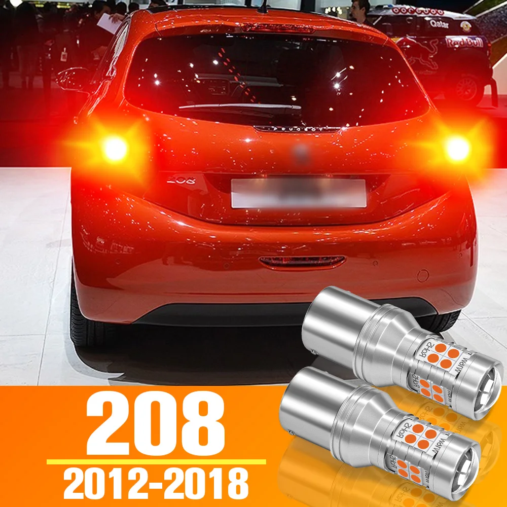 

2pcs LED Brake Light Bulb Accessories For Peugeot 208 2012-2018 2013 2014 2015 2016 2017