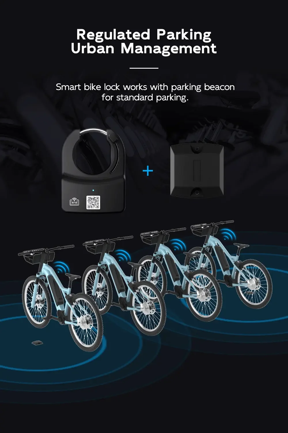 Bike Share QR Unlock IP67 Waterproof Bike Share Smart Lock App Server Control Anti-theft Lock 4g Global Positioning System