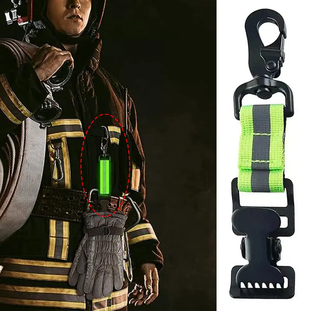 Firefighter Glove Strap Turnout Gear Outdoor Tool Heavy Duty Portable Firefighter Work Glove Holder for Welding Gloves Supplies