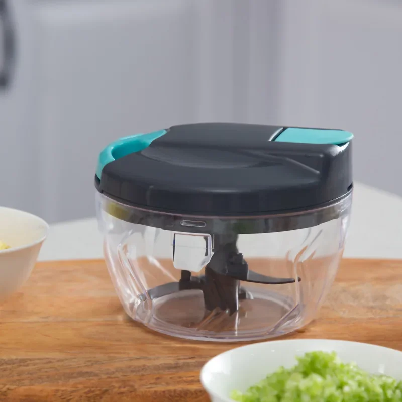 500/900ML Manual Meat Grinder Garlic Chopper Multifunction Vegetable Cutter Chopper Garlic Crusher Kitchen Gadgets