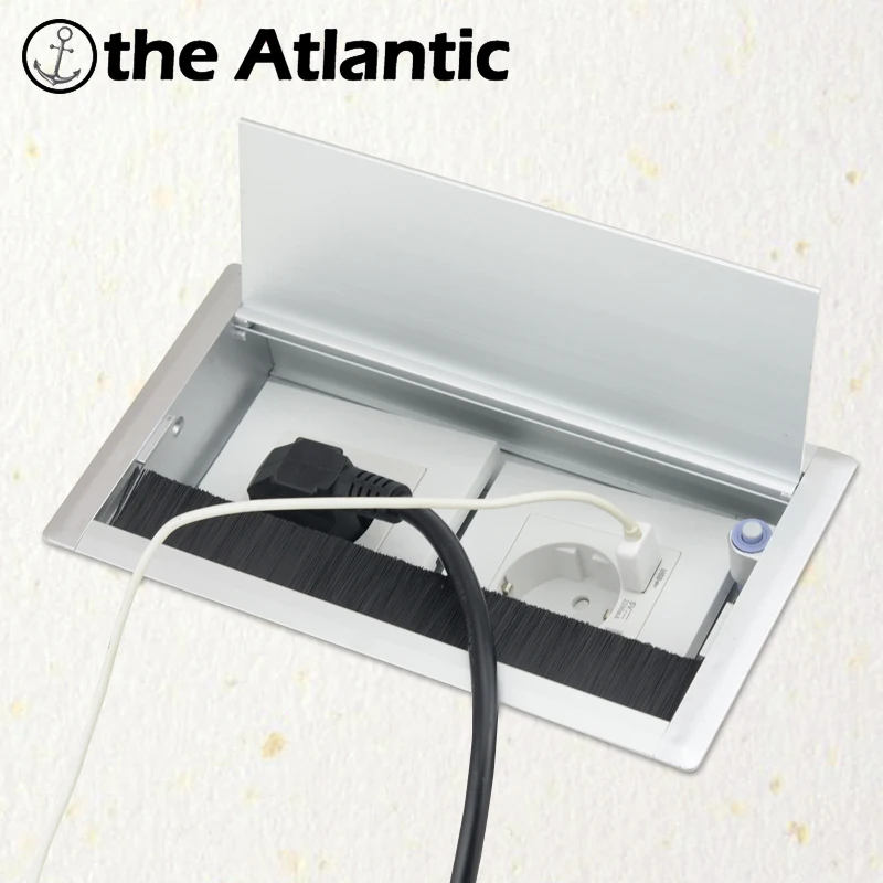 Tomadas de Mesa Embutidas Tomadas Elétricas Usb Hdmi Rj45 Soquete da ue Bancada para Sala de Reunião do Escritório