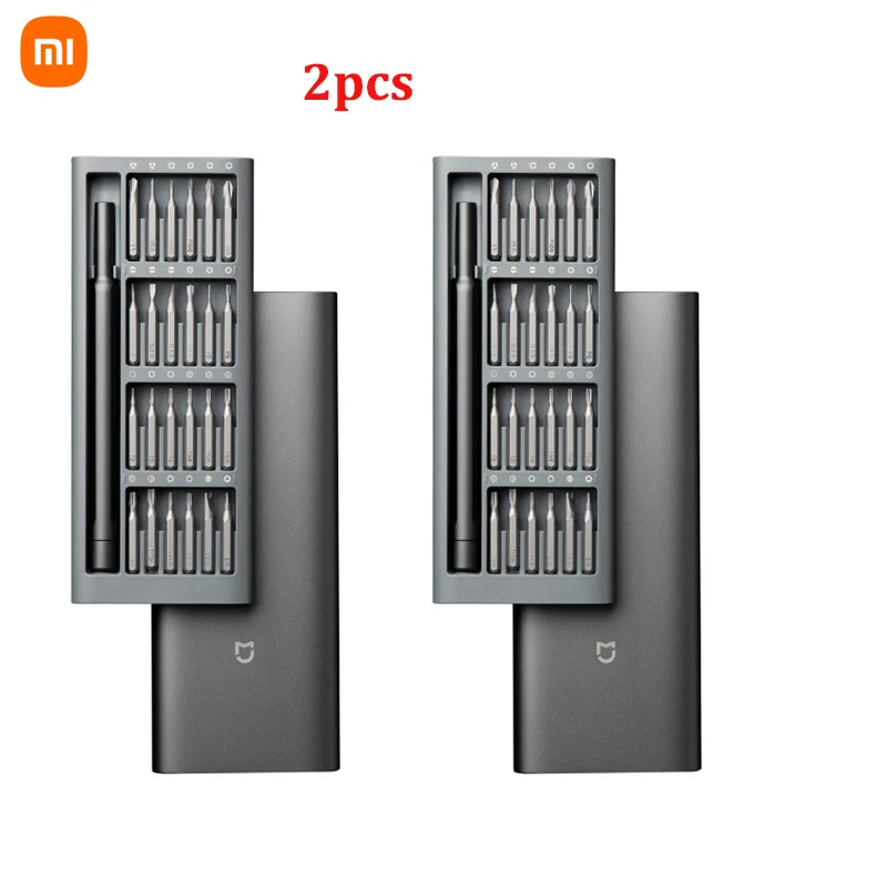 2021 Original Xiaomi Daily Use Screwdriver Kit 24 Precision Magnetic Bits Alluminum Box DIY Screw Driver Set For Smart home 