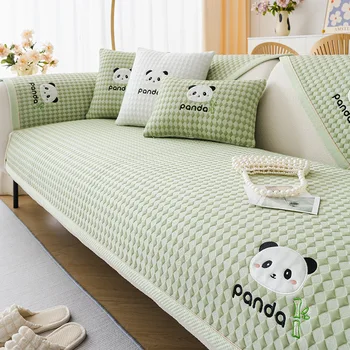 Cover in ice silk Mat for non-slip sofa universal summer Mat for feeling fresh Pillow for sofa Towel Cover for living room Casa 1