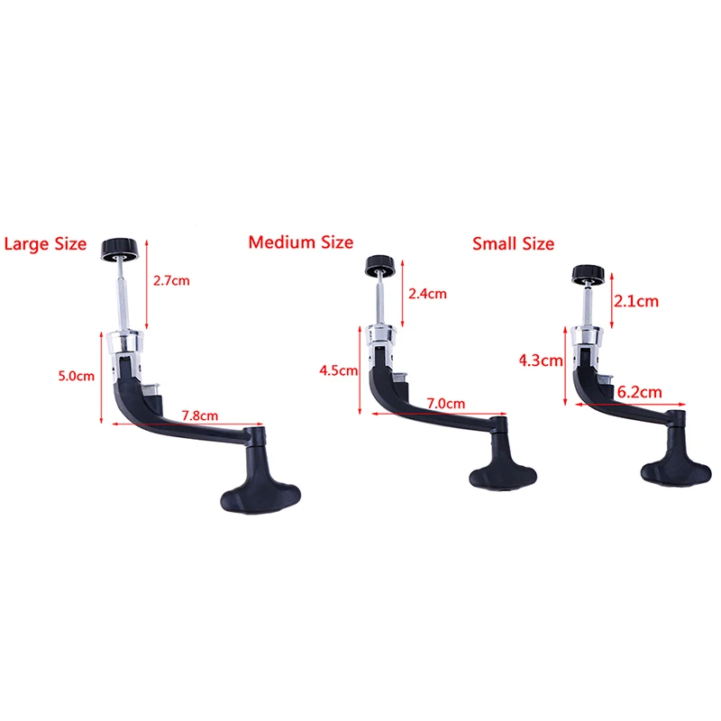 1PCS Fishing Reel Arm Metal Spinning Reel Handle Grip Fishing Replace Folding Rocker Arm Crank Handle Replacement Random