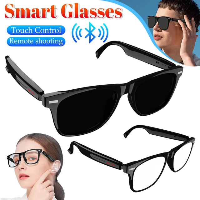 Smart Glasses AI Voice Assistant Outdoor Sport Glasses with Camera Remote Shooting Open Ear Sound Mic & Speakers for Work Travel