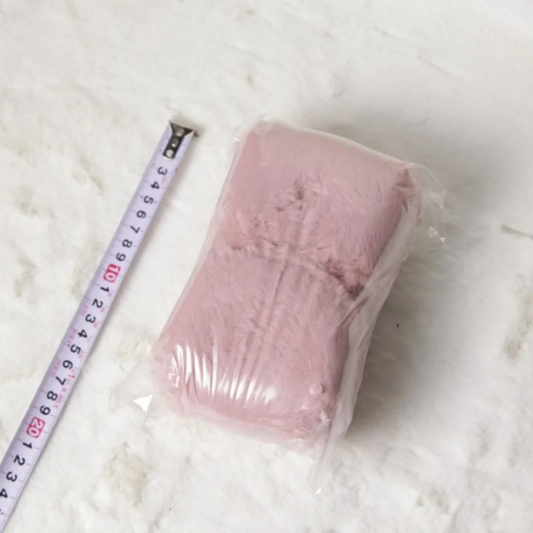 2 Rolls 200 Grams Total Pink Series Soft Eyelash Faux Fur Yarns for Handmade Scarf Accessories and Home Products 3