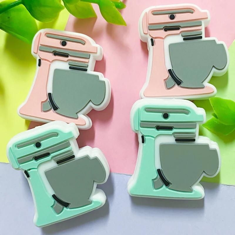 새로운 실리콘 베이비 믹싱 비즈, 베이비 구강 케어, 식품 등급 펜던트, DIY 액세서리,  장난감 및 선물, 10 개