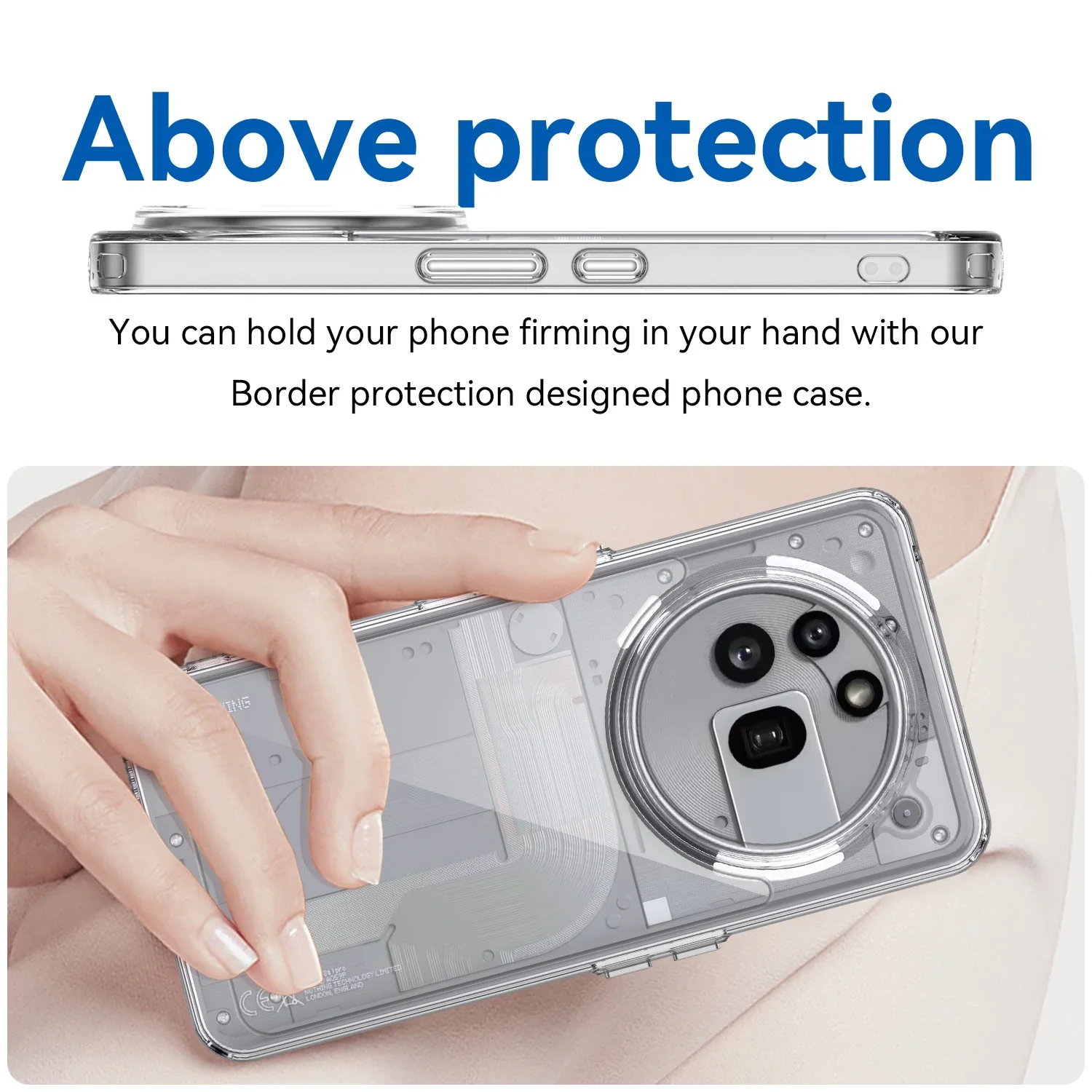 Transparent Colorful TPU Protective Phone Case - Clear Coque Shell s