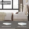 Upholstered Smart LED Bed Frame with Adjustable Chic Petal Headboard, Soft Princess Size Platform Bed Frame for  bedframe 5