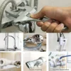 Sehfupoye Adjustable Wrench Large Opening Bathroom Spanner Wrenches Wide Jaw 16-68mm Aluminum Alloy Spanner Wrenches Shank Plumb 4