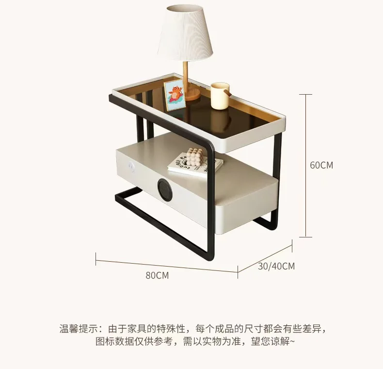 Sofa Edge Cabinet Table Living Room Movable Side Cabinet Modern Corner Table Room Center Desk 거실테이블 밥상 Stolik Kawowy Мебель