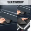 24" Portable Tool Box, 5 Drawers & Top Storage Tray Tool Box with Drawers, Lockable Metal Tool Chest Cabinet for Garage 5