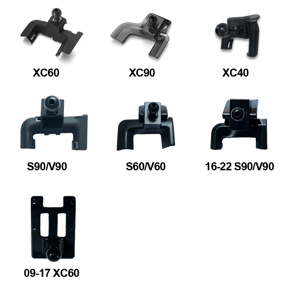 Autotelefoonhouder voor Volvo XC60 2018-2021 2023, Mobiele Telefoonhouder voor In De Auto Mobiele Telefoon Houder Auto 360 Graden Draaibaar Interieur Accessoires,A Silver