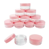 Wholesale Custom Empty Lip Scrub Box With Logo Lip Butter Acrylic 10/20ML Jars For Lip Balm,Makeup,Eye Shadow, Rhinestone 1