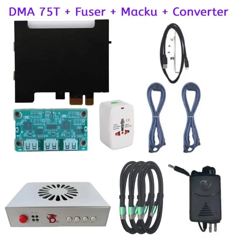 Pacote DMA Cartão 75t, Fusor HDMI 6ª Geração, Kmbox Hardware Kit