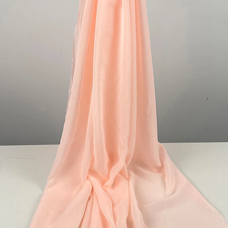 Elegant Purple Red Chiffon Georgette Fabric