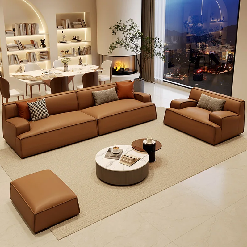 Luxury-Leather-Sofas-Living-Room-European-Modular-Sectional-Sofa ...
