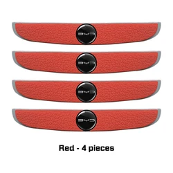 Car Door Edge Protectors - Anti - Scratch and Anti - Collision Door Guards, Set of 4 (Red)